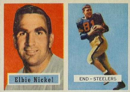 1957 Topps Elbert Nickel #101 Football Card