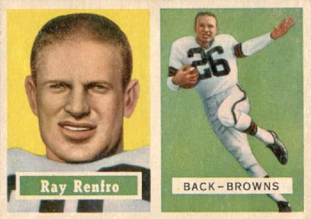 1957 Topps Ray Renfro #76 Football Card