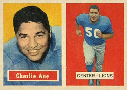 1957 Topps Charlie Ane #56 Football Card