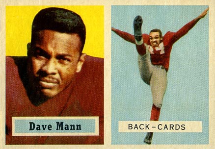 1957 Topps Dave Mann #50 Football Card