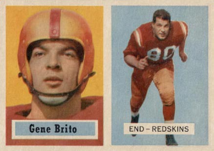 1957 Topps Gene Brito #48 Football Card
