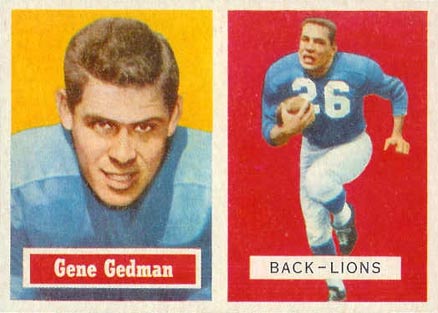 1957 Topps Gene Gedman #44 Football Card
