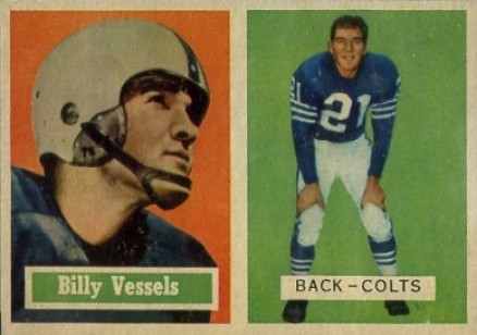 1957 Topps Billy Vessels #29 Football Card