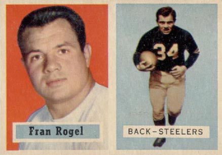 1957 Topps Fran Rogel #27 Football Card