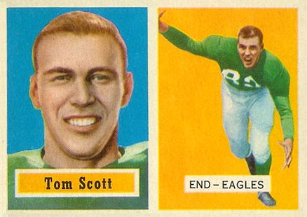 1957 Topps Tom Scott #25 Football Card