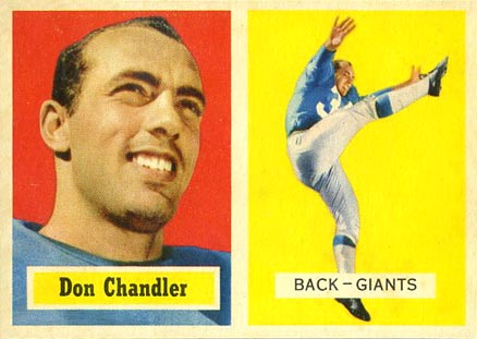 1957 Topps Don Chandler #23 Football Card