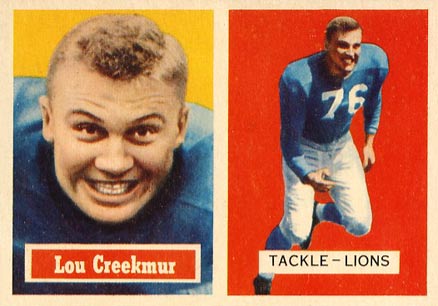 1957 Topps Lou Creekmur #20 Football Card