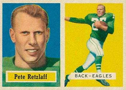 1957 Topps Pete Retzlaff #2 Football Card