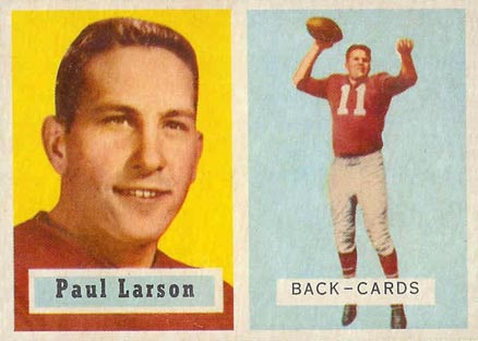 1957 Topps Paul Larson #146 Football Card