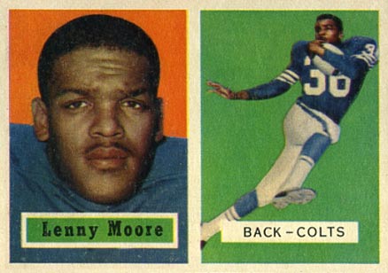 1957 Topps Lenny Moore #128 Football Card