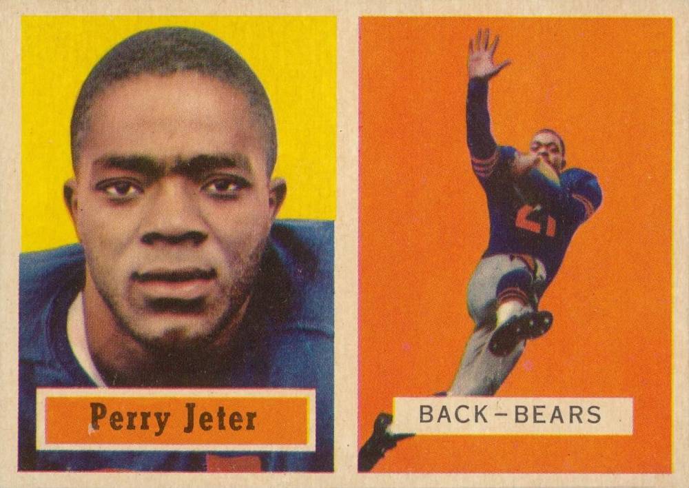 1957 Topps Perry Jeter #19 Football Card