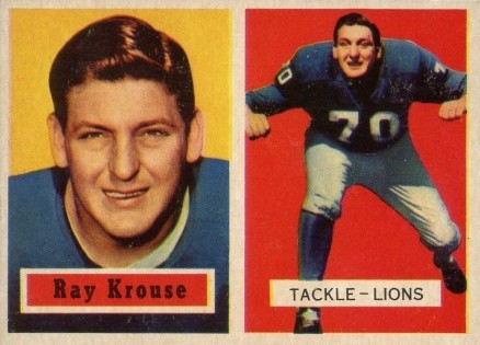 1957 Topps Ray Krouse #141 Football Card