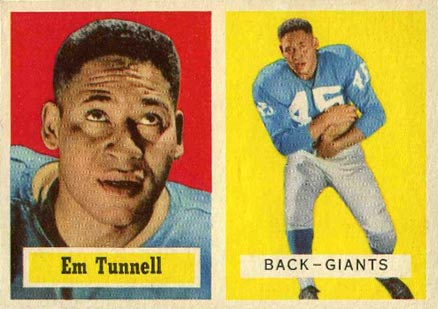 1957 Topps Emlen Tunnell #35 Football Card