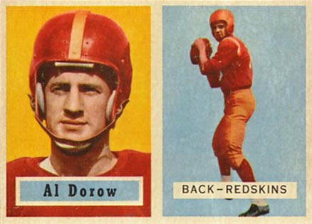 1957 Topps Al Dorow #24 Football Card