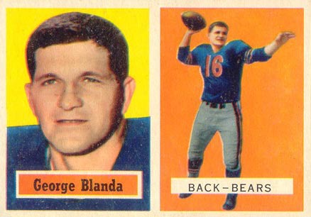 1957 Topps George Blanda #31 Football Card