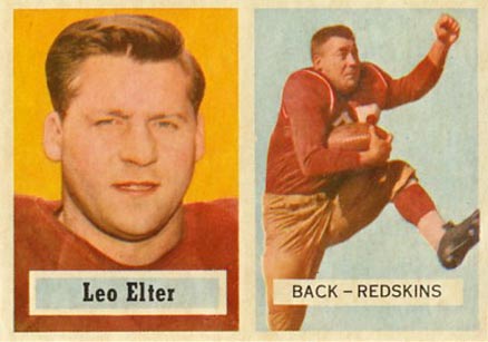 1957 Topps Leo Elter #36 Football Card