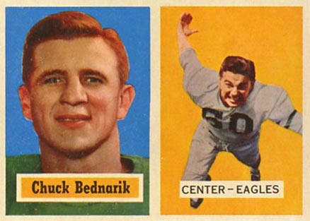 1957 Topps Chuck Bednarik #49 Football Card