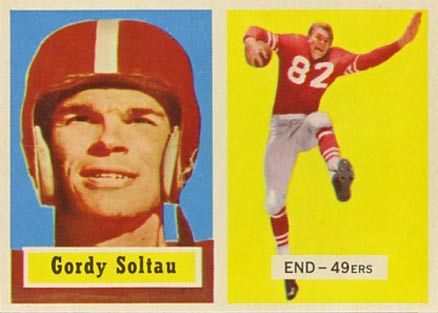 1957 Topps Gordon Soltau #54 Football Card