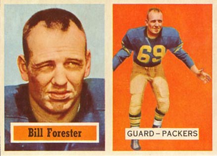 1957 Topps Bill Forester #69 Football Card