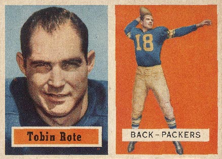 1957 Topps Tobin Rote #81 Football Card