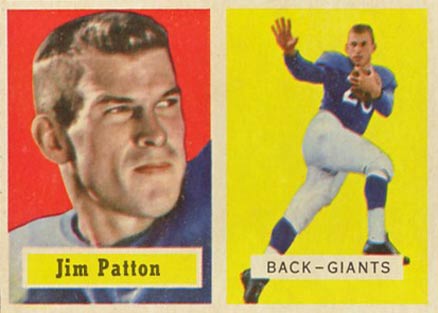1957 Topps Jim Patton #83 Football Card