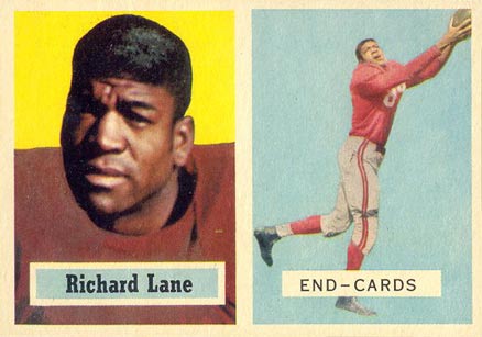 1957 Topps Dick Lane #85 Football Card