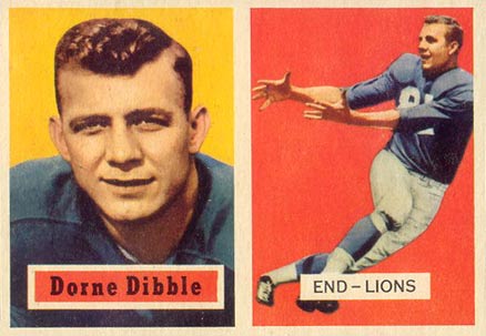 1957 Topps Dorne Dibble #97 Football Card