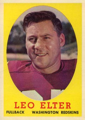 1958 Topps Leo Elter #25 Football Card