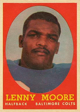 1958 Topps Lenny Moore #10 Football Card