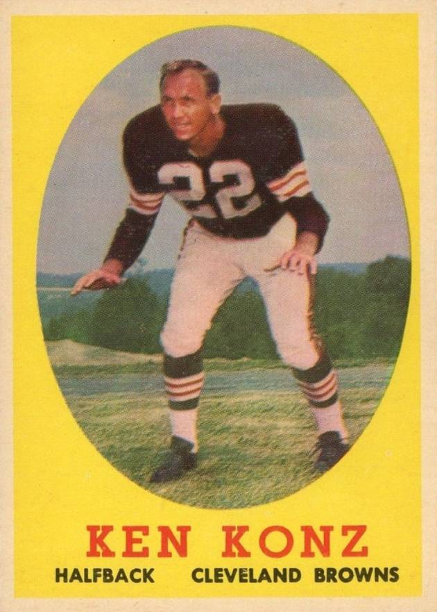 1958 Topps Ken Konz #26 Football Card