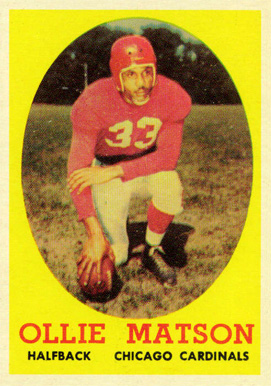 1958 Topps Ollie Matson #127 Football Card