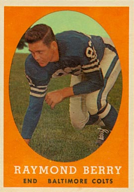 1958 Topps Raymond Berry #120 Football Card