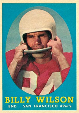 1958 Topps Billy Wilson #95 Football Card