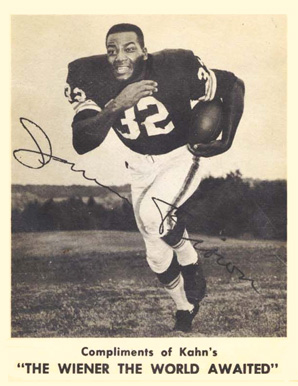 1959 Kahn's Wieners Jim Brown # Football Card