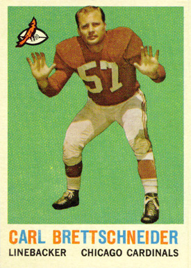 1959 Topps Carl Brettschneider #81 Football Card