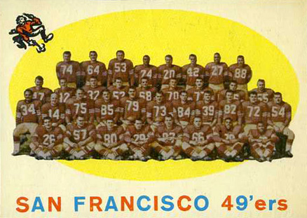 1959 Topps San Francisco 49ers #61 Football Card