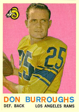 1959 Topps Don Burroughs #59 Football Card