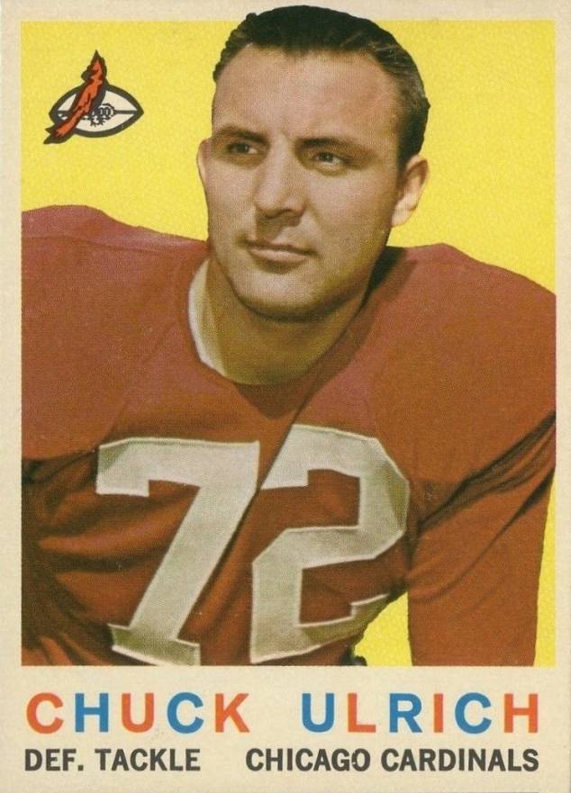 1959 Topps Chuck Ulrich #57 Football Card