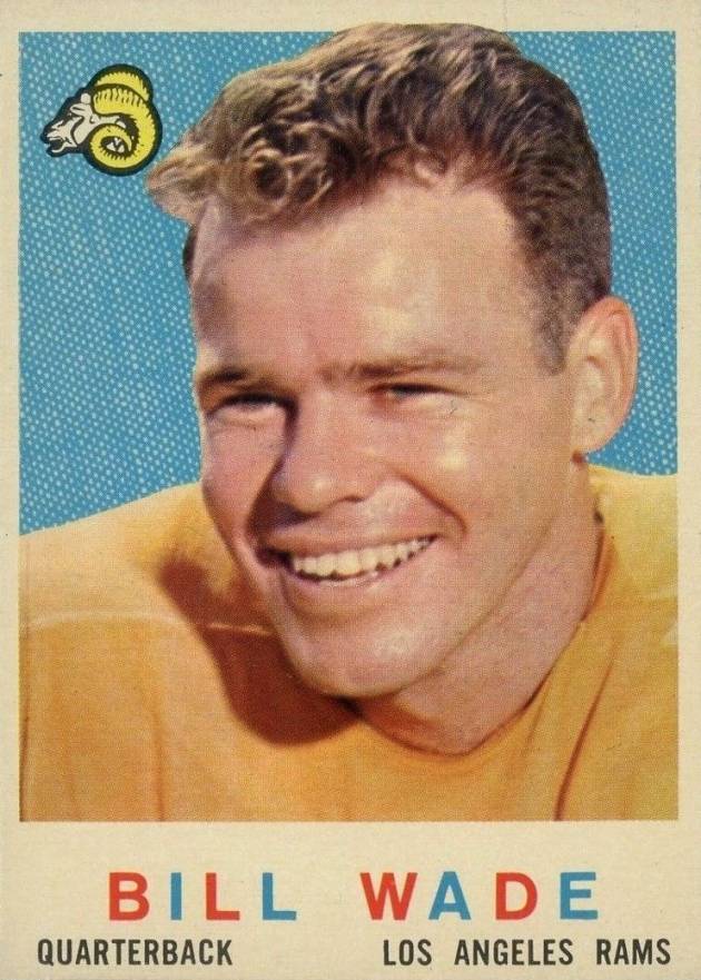 1959 Topps Bill Wade #110 Football Card