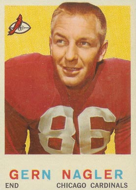1959 Topps Gern Nagler #93 Football Card