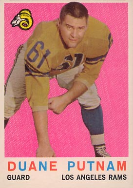 1959 Topps Duane Putnam #67 Football Card
