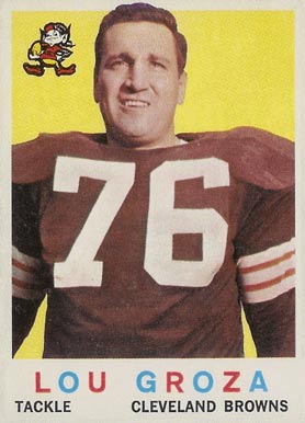 1959 Topps Lou Groza #60 Football Card