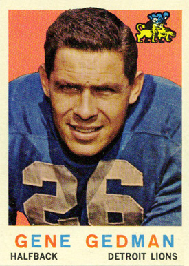 1959 Topps Gene Gedman #35 Football Card