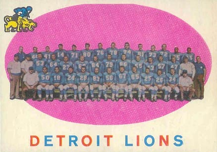 1959 Topps Detroit Lions Team #3 Football Card
