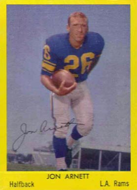 1960 Bell Brand Rams Jon Arnett #7 Football Card