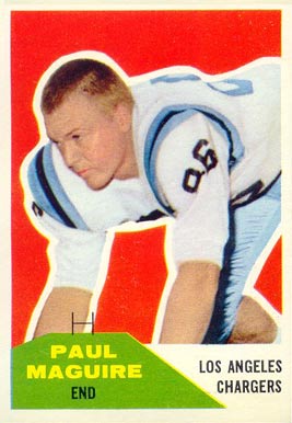 1960 Fleer Paul Maguire #128 Football Card