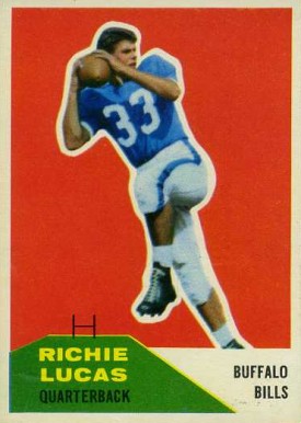 1960 Fleer Richie Lucas #96 Football Card