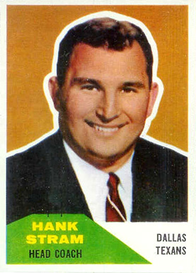 1960 Fleer Hank Stram #116 Football Card