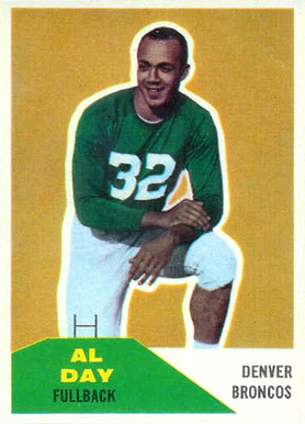 1960 Fleer Al Day #106 Football Card