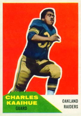 1960 Fleer Charles Kaaihue #104 Football Card